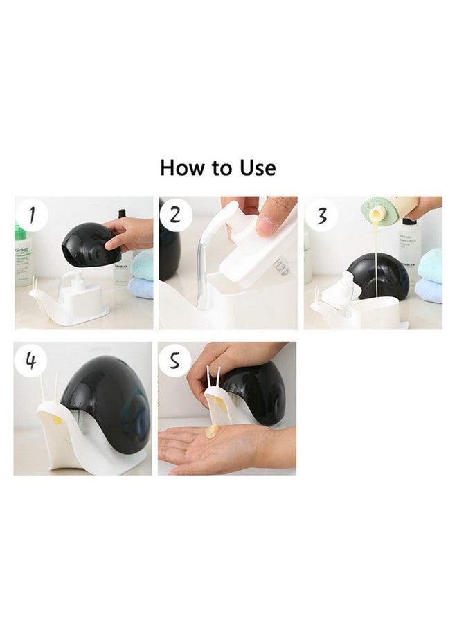 TabEnter Cute Snail Soap Dispenser for Kitchen Bathroom etc. (120ML) (Brown) - Image 3