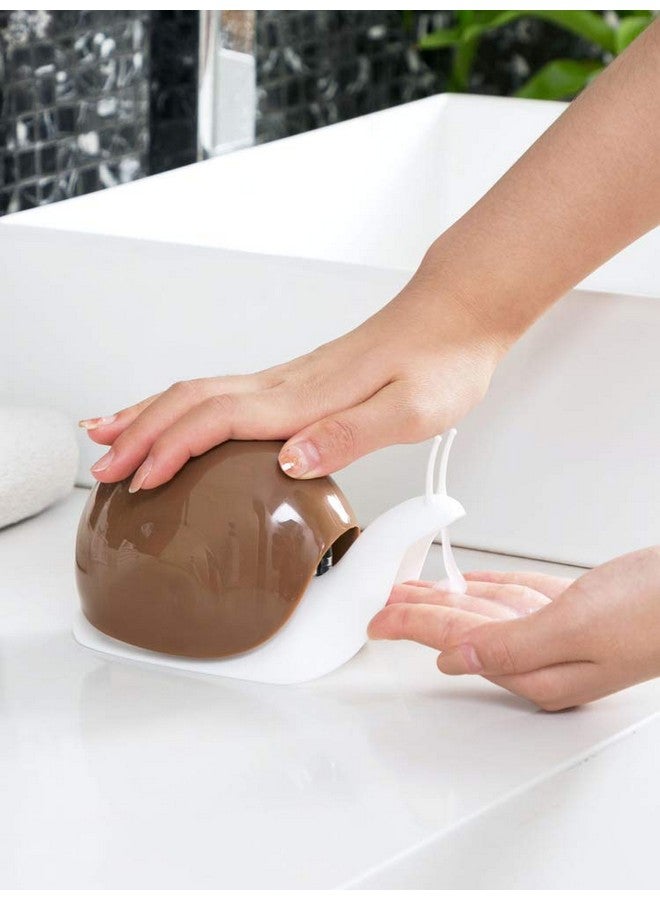 TabEnter Cute Snail Soap Dispenser for Kitchen Bathroom etc. (120ML) (Brown) - Image 4