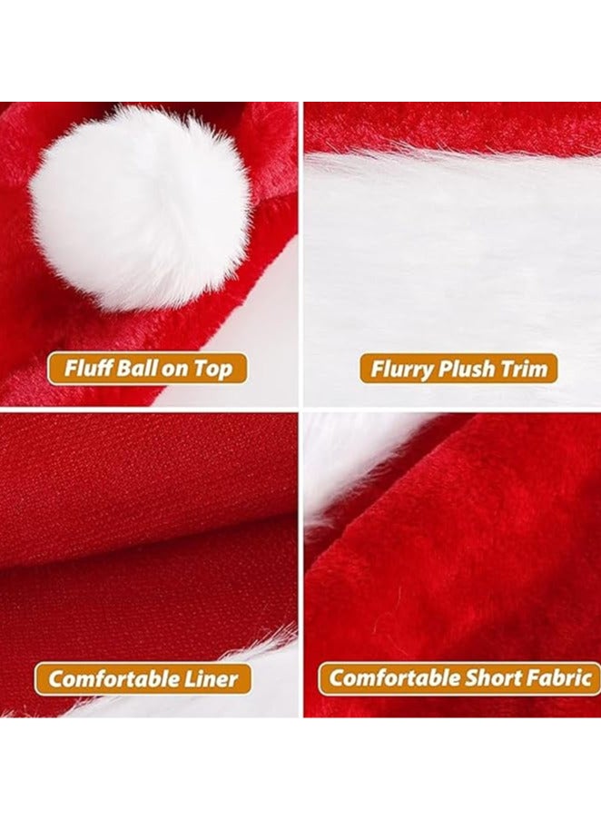 برين جيجلز قبعة عيد الميلاد قبعة سانتا كلوز للأطفال عيد الميلاد عطلة قبعة مخملية مريحة هدية عيد الميلاد زينة عيد الميلاد حفلة رأس السنة الجديدة - Image 3