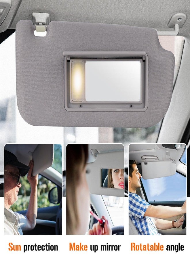 AEagle واقي شمس لسيارة كيا سبورتاج موديلات 2005-2010 مع إضاءة، جهة الراكب اليمنى، رمادي اللون، بديل لرقم القطعة 85201-1F690LX - Image 4