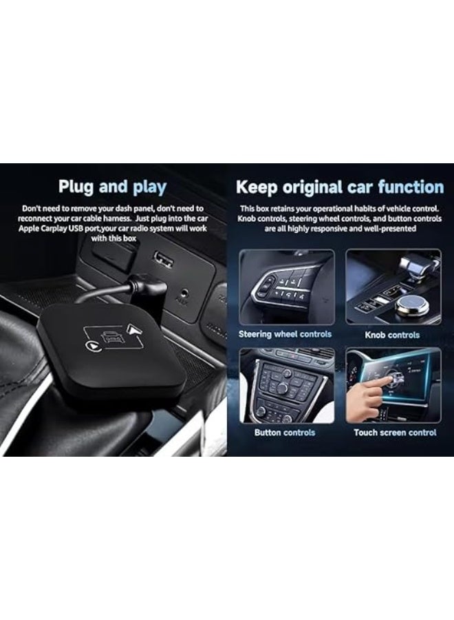 Tobo Wireless CarPlay Adapter (TD-1227WA) - Upgraded 5.8GHz WiFi Dongle for iPhone - Plug-and-Play Wired to Wireless Converter with Online Updates - Image 3