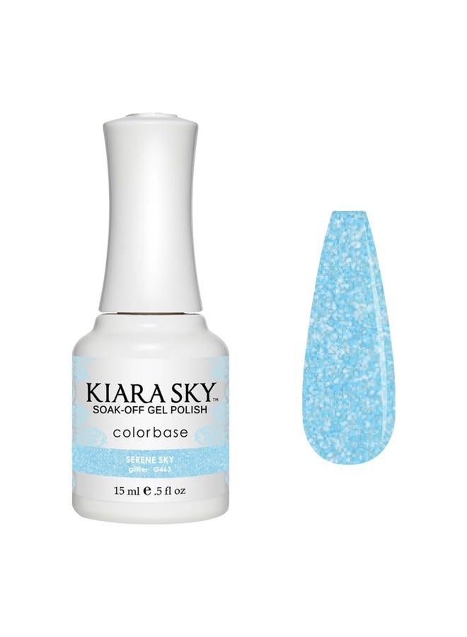 Kiara Sky Soak Off Gel Nail Polish 0.5 fl oz, SERENE SKY (G463) - Image 1