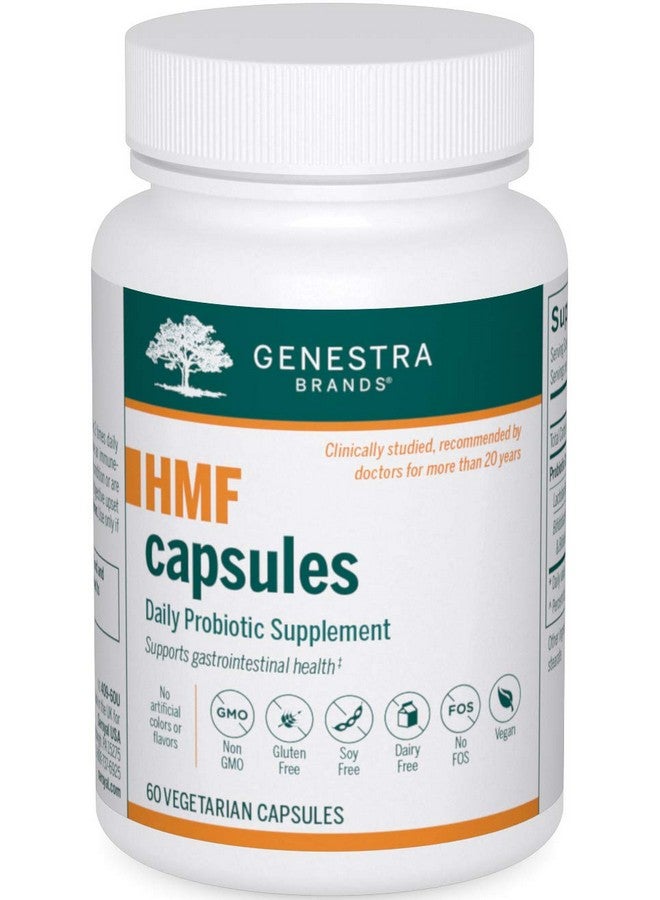 Genestra Brands HMF Capsules | Probiotic Formula to Support Healthy Gut Flora | 60 Capsules - Image 1