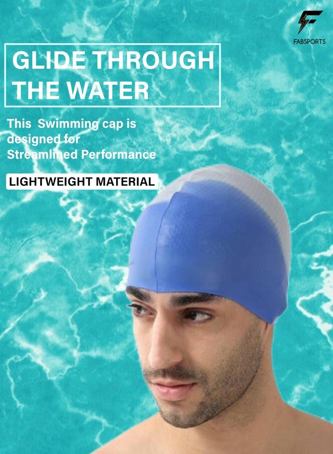 FABSPORTS Unisex Silicone Swim Cap - Easy-Fit Black Swimming Cap for Men, Women, Boys, Girls, and Kids - Ideal for all Hair Types - Long, Short - Image 5