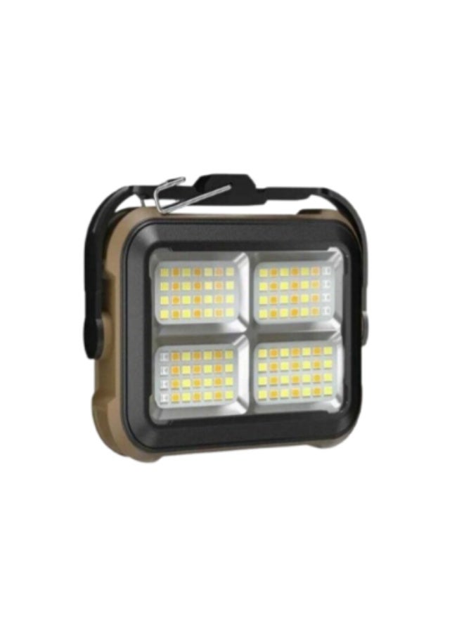 DLC-32888 Solar C-Type Work Light with Magnetic Hook for Multi-Function Camping LED Solar Work Light - Image 1