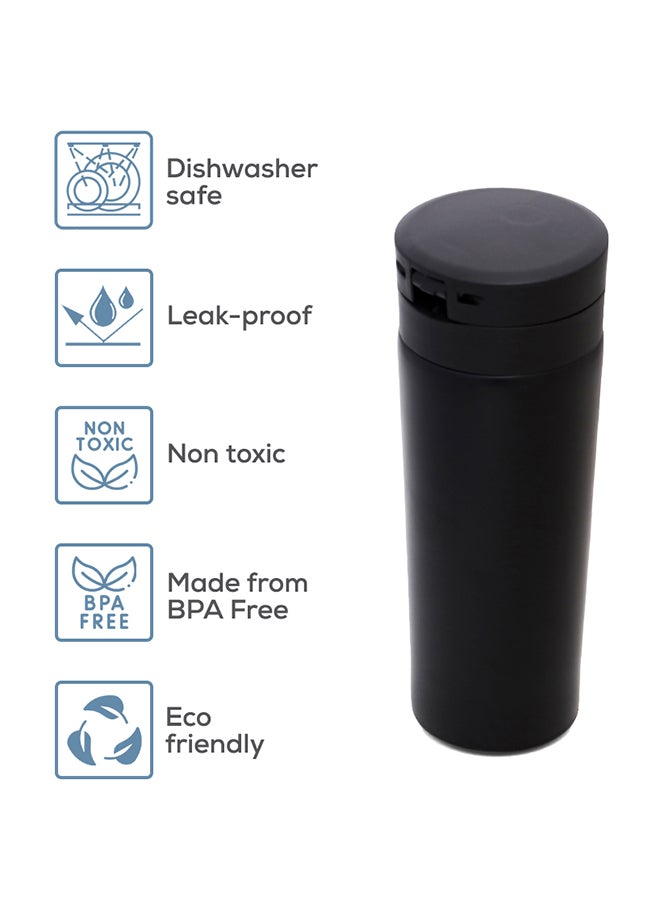 Double Wall Insulated Tumbler Water Bottle 500 ML - Black - pzsku/Z6109F467514BEA6FC8C2Z/45/_/1715862128/45ae4337-59c1-4ad6-b4fd-6c3dabace2f7