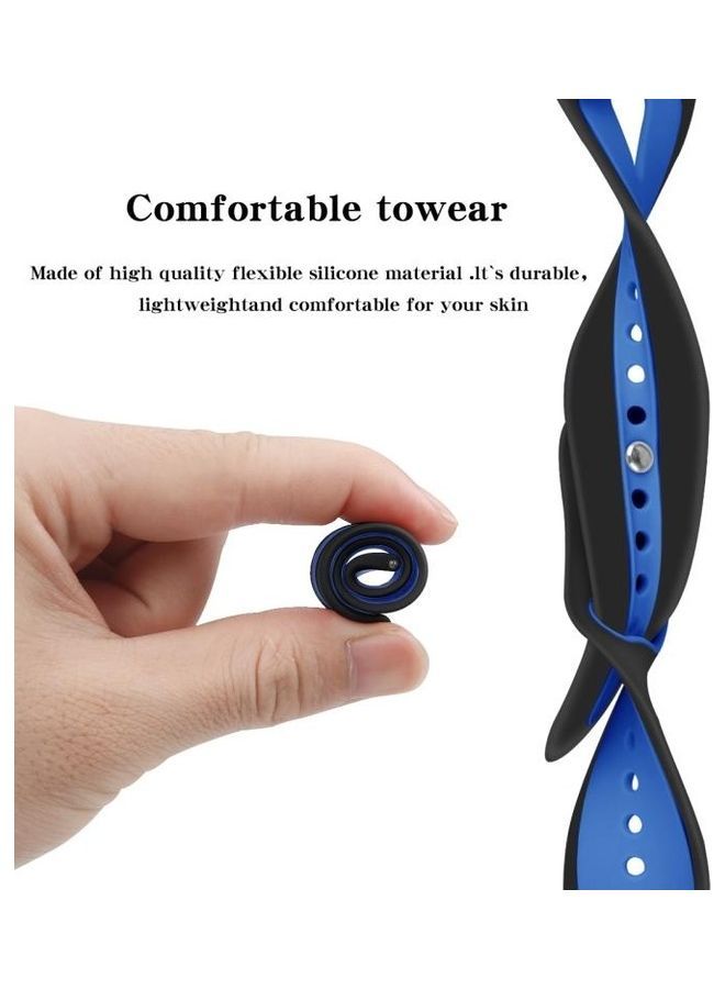 NIBEMINENT Lite Silicone Replacement Strap Watchband For Fitbit Versa 2 / Black - Image 4