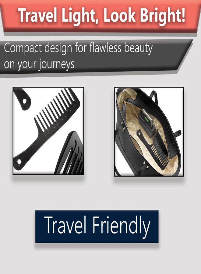 TEMPERIA Detangler Hair Brush for Women & Men - Tangle Teezer Detangle Wide Tooth Comb for Curly/Wavy Hairs - Shampoo Detangling Curl Styling Hairbrush, Premium & Ergonomic Design (MN02) - Image 4