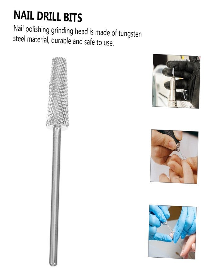 FOMIYES 2pcs Nail Polishing Grinding Head Tungsten Manicure Drill Bit Lightweight Nail Art Tool for Dead Skin Removal and Grinding Effect - Image 4