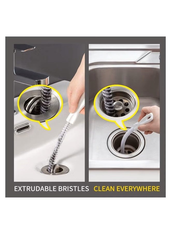 4Pcs Pipe Unclogger ,Kitchen, Sewer Unclogger , Spiral Drainage Anti-blocking and Dredging Strip, Hair Unclogging Strip Cleaner , Sink Drain Unclogging Tools - Image 4