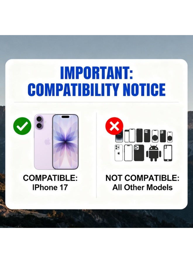 جراب لهاتف آيفون 17، شفاف، لامع، بنمط قلب ثلاثي الأبعاد بتقنية الليزر، للنساء والفتيات، جراب حماية صلب مقاوم للاصفرار مصنوع من البولي كربونات لهاتف أبل 6.3 بوصة - Image 2