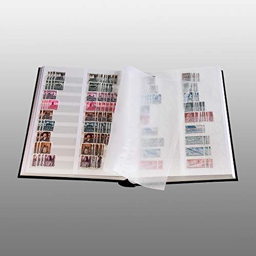 Prophila Collection Prophila Stamp Album (New) 60 White Divided Sides, red Cover - Image 5