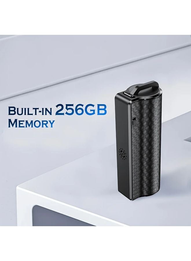 256GB Voice Recorder With USB MP3 Playback Noise Reduction Time Stamp Magnetic Portable - Image 1