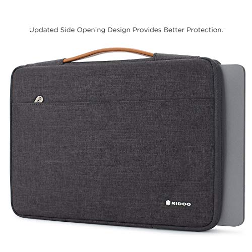 NIDOO 10 inch Laptop Sleeve case Notebook Bag Protective Handbag for 10.5" 11" iPad Pro / 10.5" iPad Air / 10.2" iPad / 10" Microsoft Surface Go / 10.5" Galaxy Tab S4 / 10.1" Ideapad D330, Dark Gray - Image 2