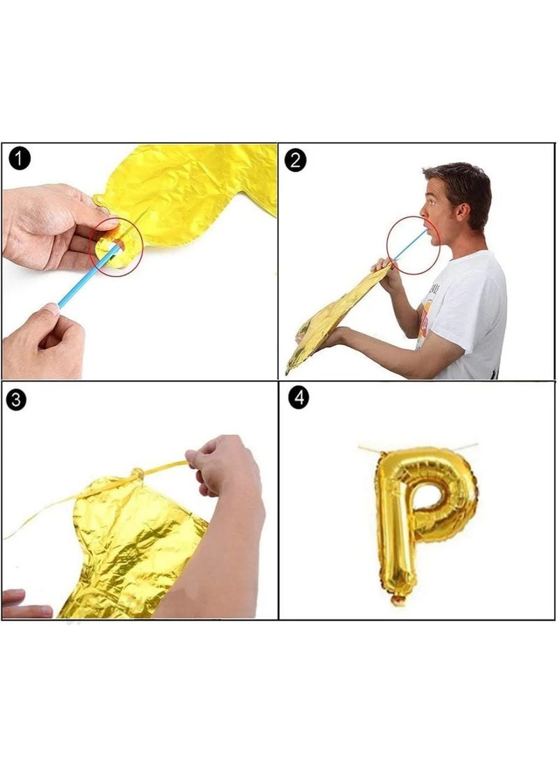 Tinky Winky - Adult Gold Birthday Set - Image 1