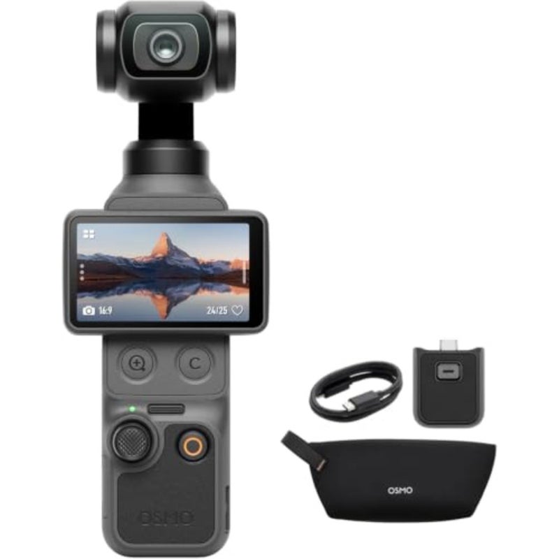 مجموعة أدوات Osmo Pocket 3 Creator Combo: كاميرا Gimbal بدقة 4K/120 إطارًا في الثانية مع مستشعر مقاس 1 بوصة، وActiveTrack 6.0، وميكروفون 2، وثبات محسّن - Image 1