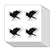 GUVSPTI Raven Blackbird Crow Stickers 1in for Scrapbooking Arts Craft Kids DIY Journals 80Pack - Image 3
