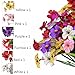 7Queen 6Bundles Artificial Flowers for IndoorNo Fade Fake Plastic Flowers Faux Plants for Decoration Hanging Planters Garden Porch Window Box Home Wedding Farmhouse Small Flower - Image 2