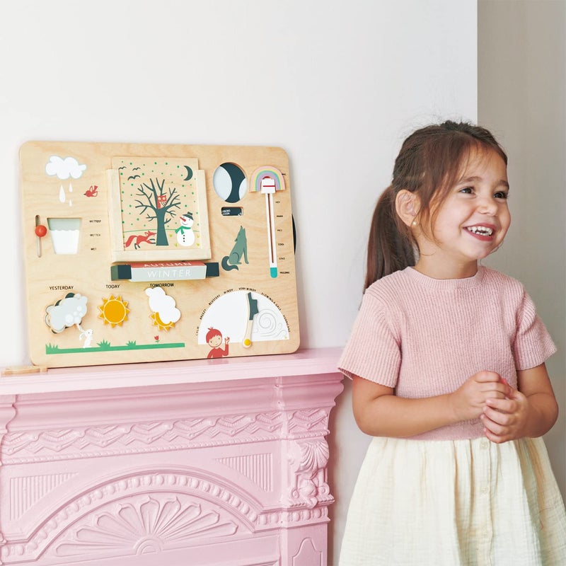 Tender Leaf Toys - Weather Watch - Educational Wooden Weatherboard for Kids - Perfect Climate Teaching Toy Station for Kids to Play and Learn for Age 3+ - Image 4