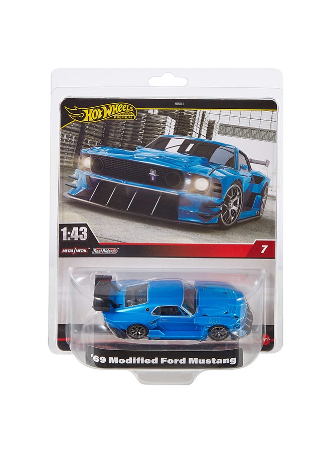 Hot Wheels Premium 1:43rd  Scale Vehicle, Officially Licensed Replicas for Adult Collectors, Real Riders  Tires, Metal/Metal  Body & Chassis  - Image 1
