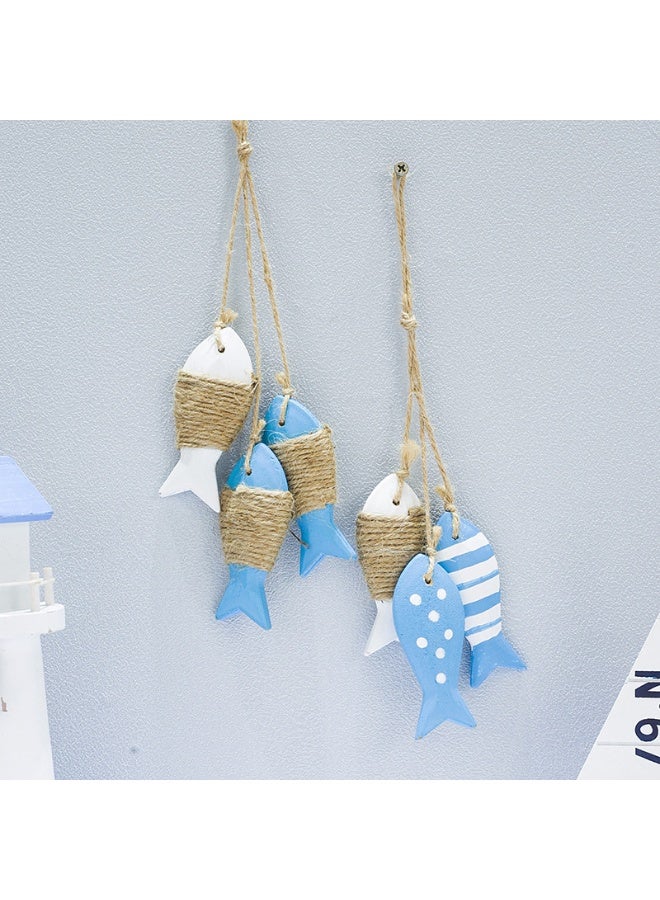 New Wooden Fish Pendant For Wall Decoration, Background Decoration, Ocean-Theme Decoration, Kindergarten Decoration - Image 4