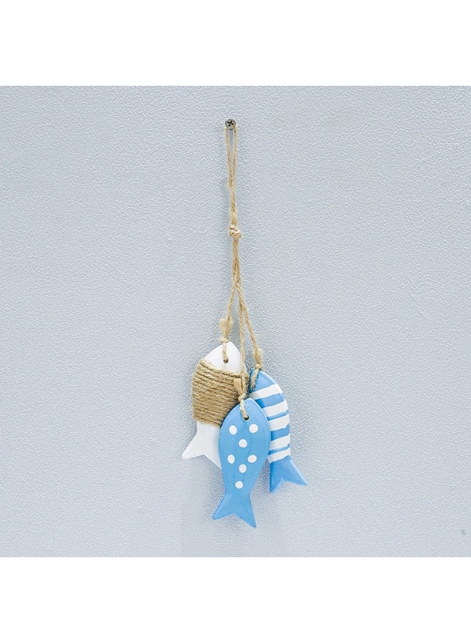 New Wooden Fish Pendant For Wall Decoration, Background Decoration, Ocean-Theme Decoration, Kindergarten Decoration - Image 1