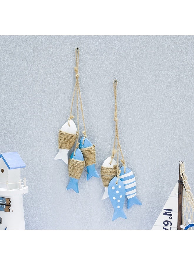 New Wooden Fish Pendant For Wall Decoration, Background Decoration, Ocean-Theme Decoration, Kindergarten Decoration - Image 3