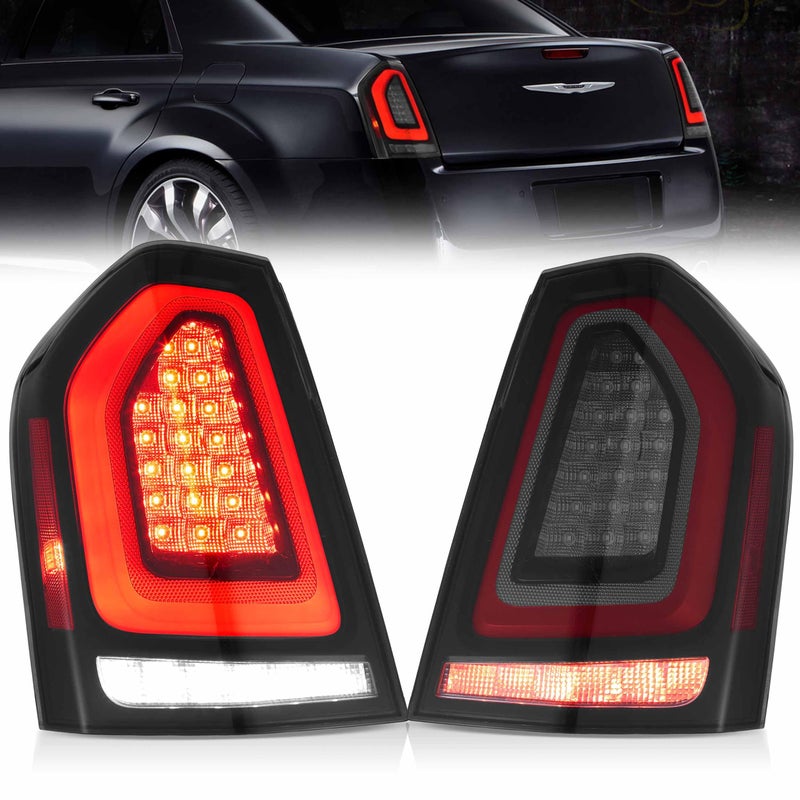 VLAND Tail lights Fit for 20112014 2nd Gen Chrysler 300Lancia Thema Smoked