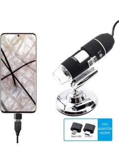 Duhaline Skin and Hair Analyzer 1600X 2.mp USB 8 LED Digital Microscope  - Image 3