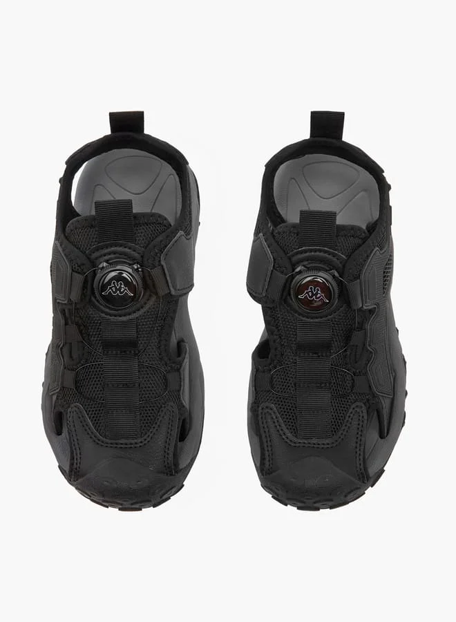 كابا صنادل أولاد بنعل مزخرف وإبزيم دوار