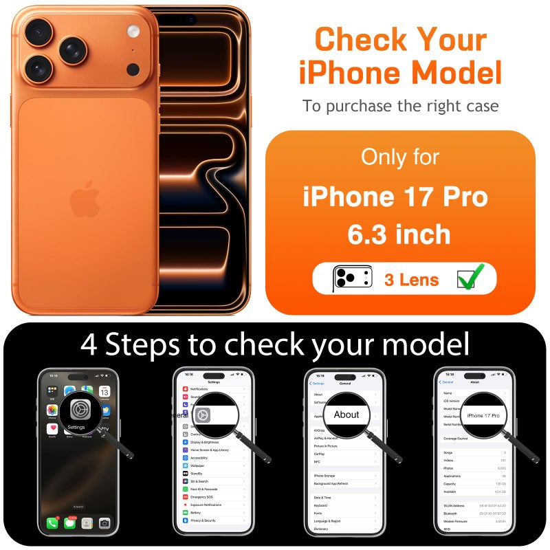LOHASIC for iPhone 17 Pro Leather Case Compatible with MagSafe, Slim Luxury PU Non-Slip Grip Rugged Bumper Shockproof Protective Cover Phone Case for iPhone 17 Pro 6.3" 2025 - Brown - Image 2
