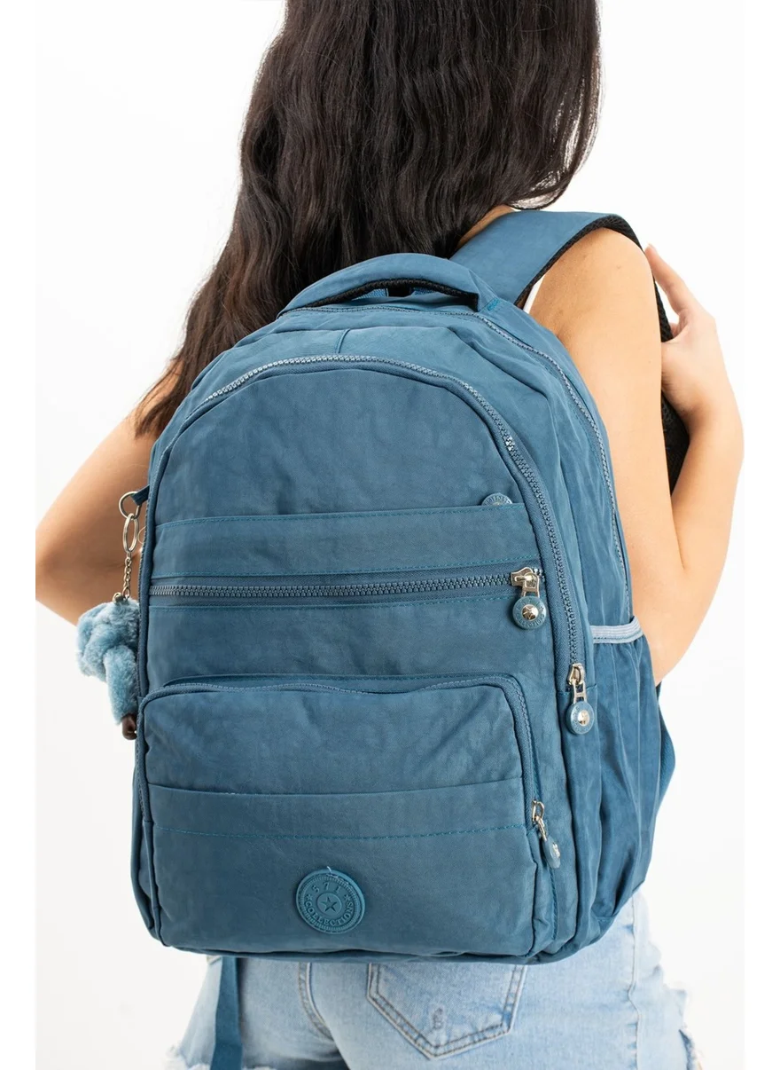Çanta Trend Bag Trend Ultra Light Large Volume Waterproof School Travel Backpack Monkey Gift