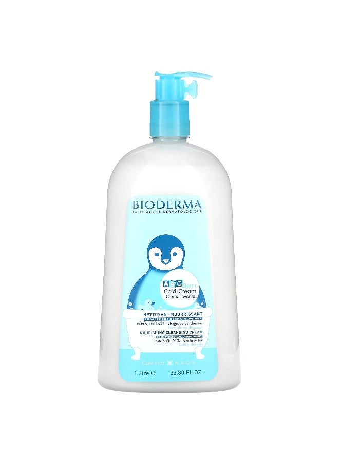 Bioderma Bioderma, ABC Derm, Cold-Cream, Nourishing Cleaning Cream, 33.80 fl oz  - Image 1