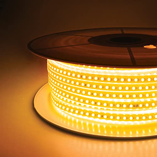 wipro Garnet LED Strip Light| 120 LEDs/mtr | Warm White | IP65-Waterproof | Flexible Rope Light for Outdoor & Indoor Decoration for Diwali, Christmas|Strip for Balcony|Pack of 1, 50 Meters - Image 2