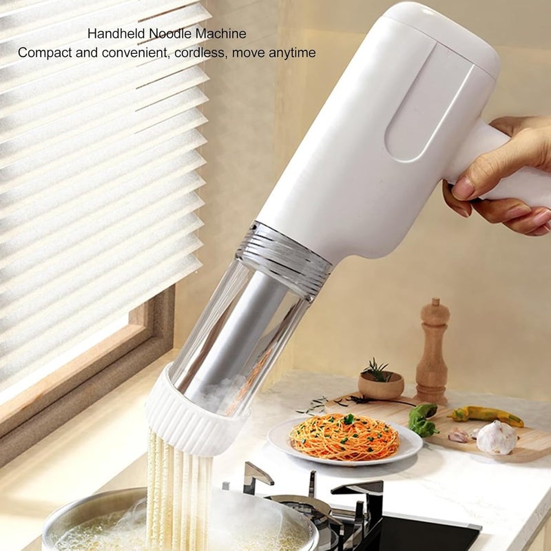 Delavala Pasta Machines Pasta Maker Electric Wireless Pasta Cooker Manual Pasta Press Portable Hand Pasta Machine for Household 6 Types of Pasta Multifunctional Spaghetti Machine - Image 3