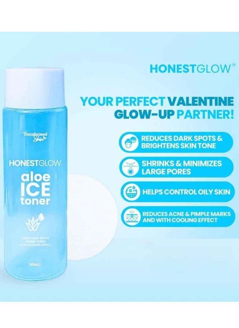 Transformed Skin - Honest Glow Aloe Ice Toner 60ml - Image 1