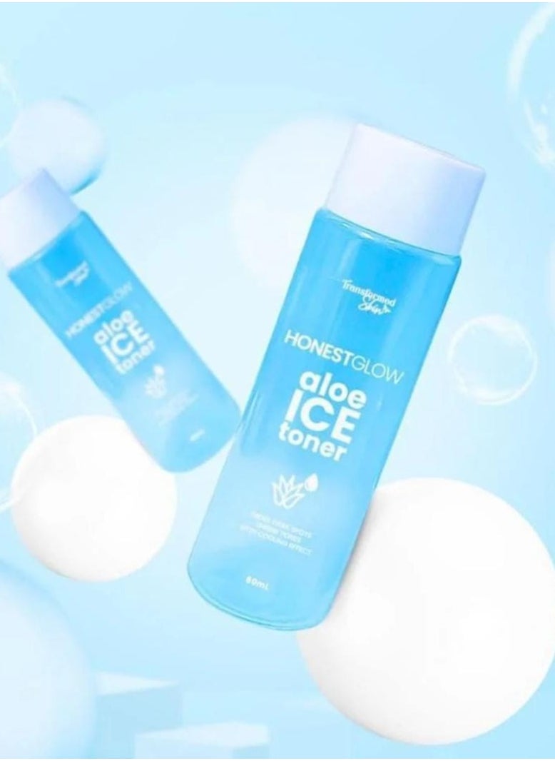 Transformed Skin - Honest Glow Aloe Ice Toner 60ml - Image 1