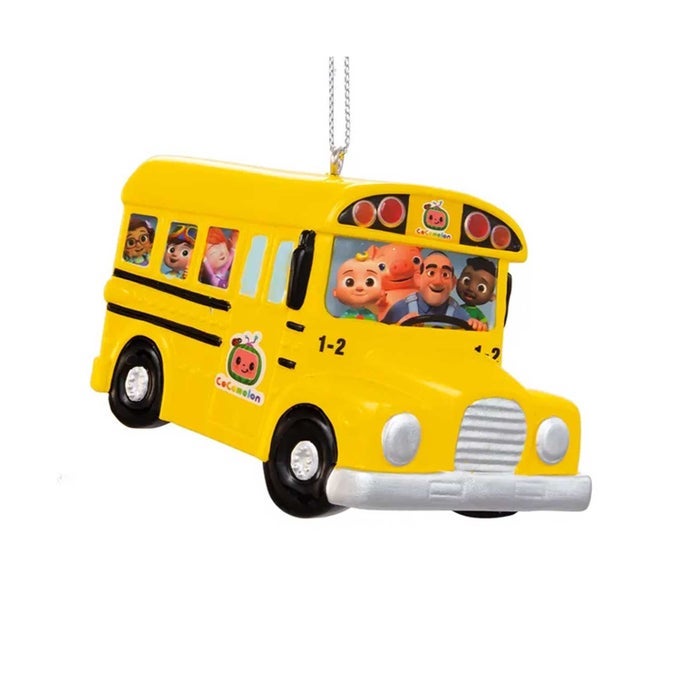 COCOMELON YELLOW SCHOOL BUS PERSONALIZABLE ORNAMENT