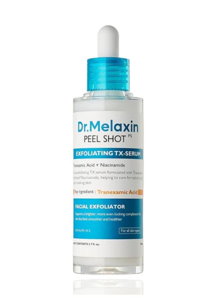دكتور ميلاكسين د. ميلاكسين TX Peel Shot Exfoliating Serum 80ml - سيروم مقشر ومفتح للبشرة الباهتة وتفاوت اللون وتنعيم الملمس - Image 1
