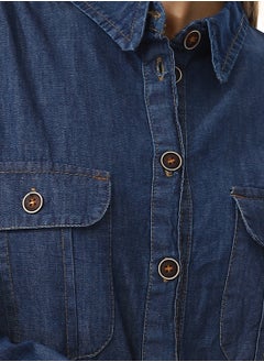 Andora Long Sleeves Denim Shirt  - Image 4