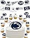 PartyKandy PSU Party Supplies for Football Birthday Gift Graduation Party Banner and Cake Toppers 42 Pieces Penn State Nittany Lions - Image 3