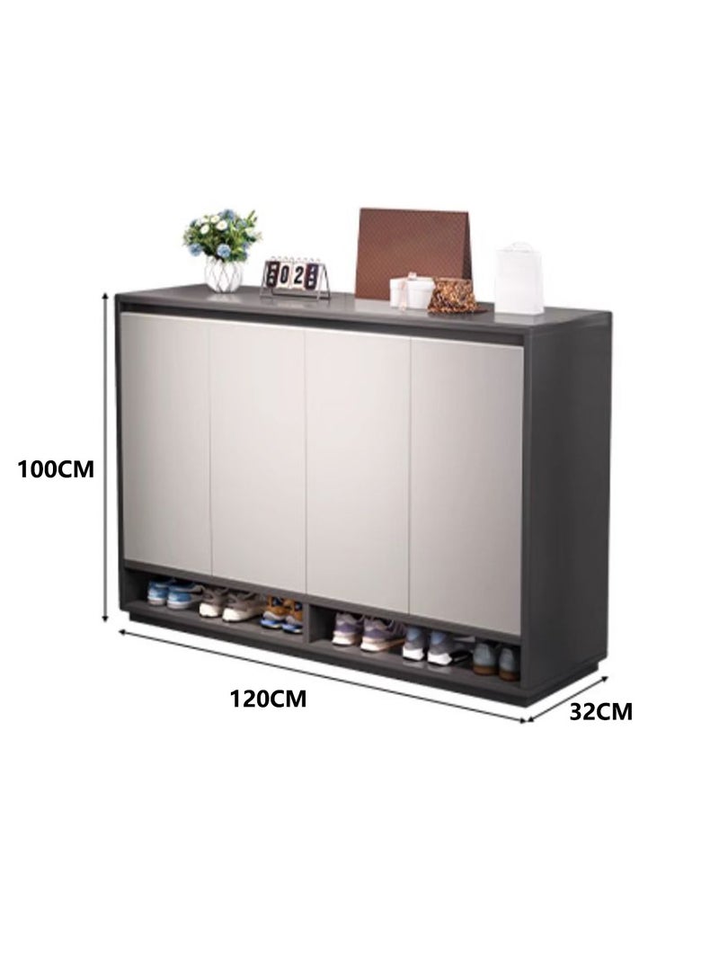 Sharpdo Creative Modern Nordic Household Furniture Large Capacity Shoe Cabinet Storage Cabinet Removable Shelves 120*32*100CM - Image 2
