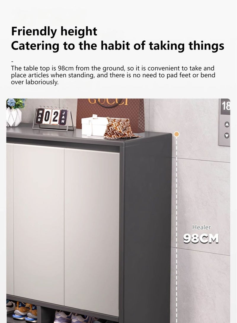 Sharpdo Creative Modern Nordic Household Furniture Large Capacity Shoe Cabinet Storage Cabinet Removable Shelves 120*32*100CM - Image 5