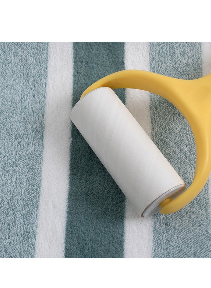 كيلا 3 قطع منشفة حمام ناعمة ومخططة عريضة ماصة، منشفة حمام سميكة غير متساقطة، منشفة استحمام مناسبة للحمام، 1*70x140 سم منشفة حمام، 2*35x75 سم منشفة للوجه - بني - Image 4