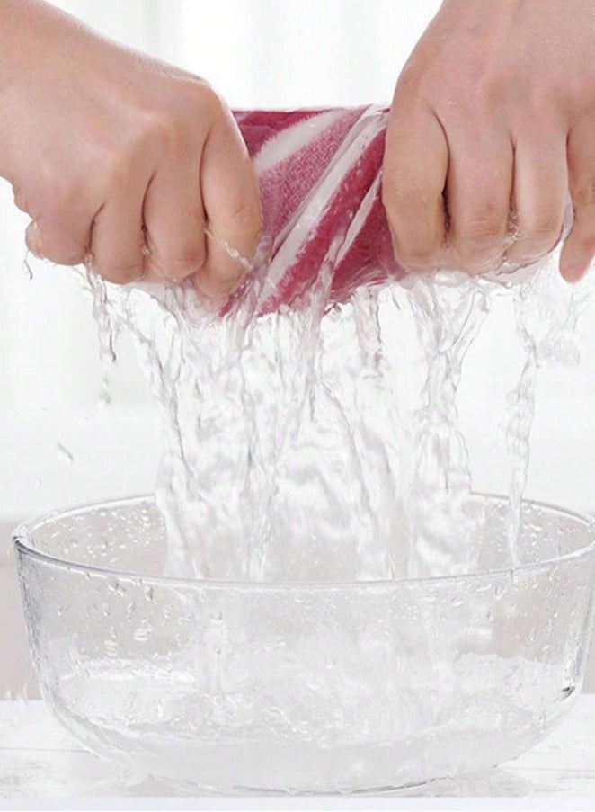 كيلا 3 قطع منشفة حمام ناعمة ومخططة عريضة ماصة، منشفة حمام سميكة غير متساقطة، منشفة استحمام مناسبة للحمام، 1*70x140 سم منشفة حمام، 2*35x75 سم منشفة للوجه - بني - Image 5