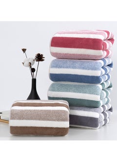 3pcs Soft Absorbent Wide Stripe Bath Towel, Non-Shedding Thickened Towel, Shower Towel Suitable For Bathroom, 1*70x140cm Bath Towel, 2*35x75cm Face Towel- Brown - pzsku/Z610B4F5E52A20C784300Z/45/_/1719307488/a9feab63-1275-4b8e-97e9-d635a0692669