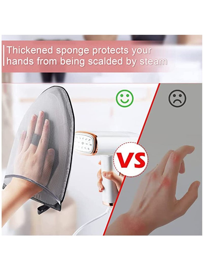 2 PCS Garment Steamer Ironing Glove, Waterproof Anti Steam Mitt with Finger Loop, Heat Resistant Complete Care Protective Garment Steaming Mitt, For Clothes Steamers  - Image 3