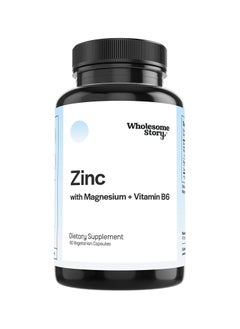 Zinc Picolinate Magnesium Glycinate Supplements with Vitamin B6 60 Vegetarian Capsules
