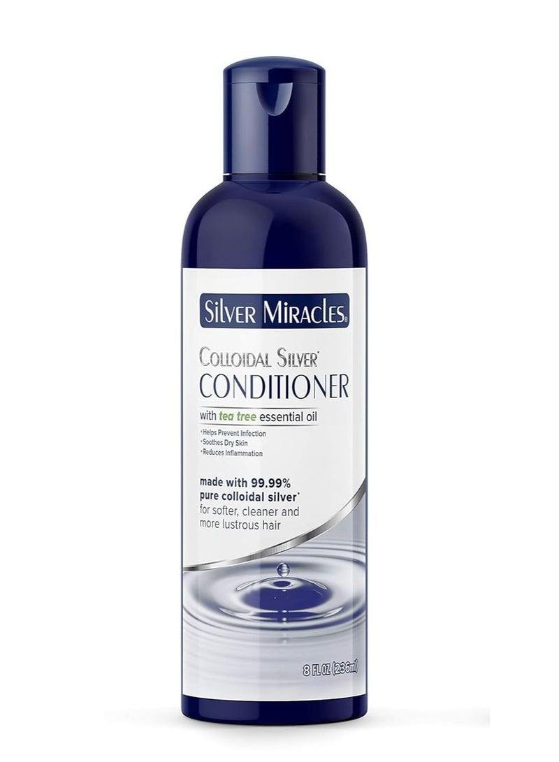 Silver Miracles Colloidal Silver Conditioner With Tea Tree Oil