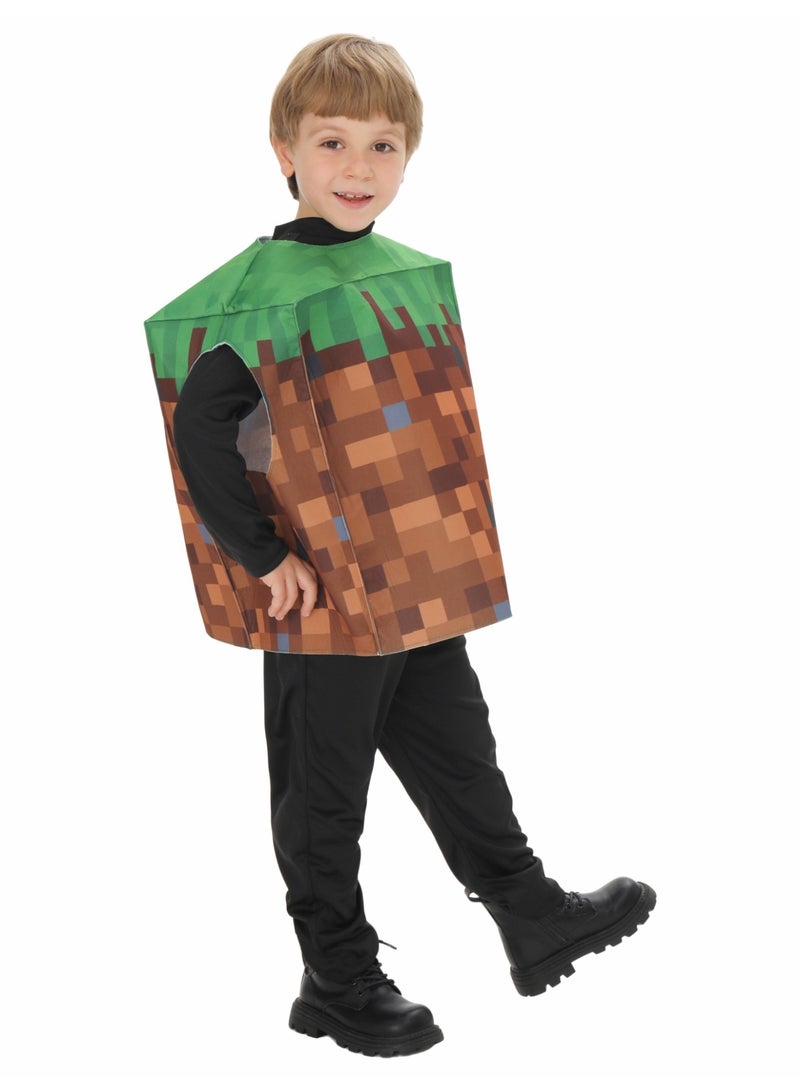 ماين كرافت العشب وزرة ، الأطفال مضحك النمذجة الأدوار ازياء ، عطلة حزب ازياء - Image 3